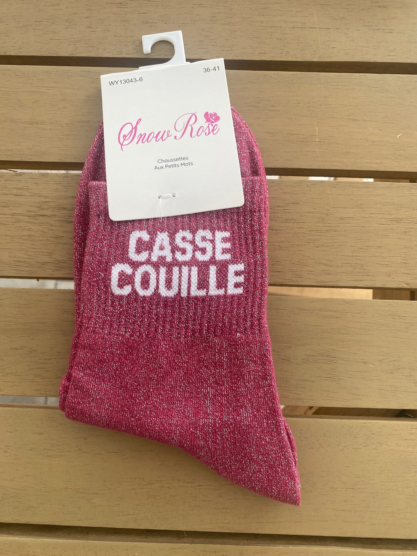 Chaussette à paillettes casse couille