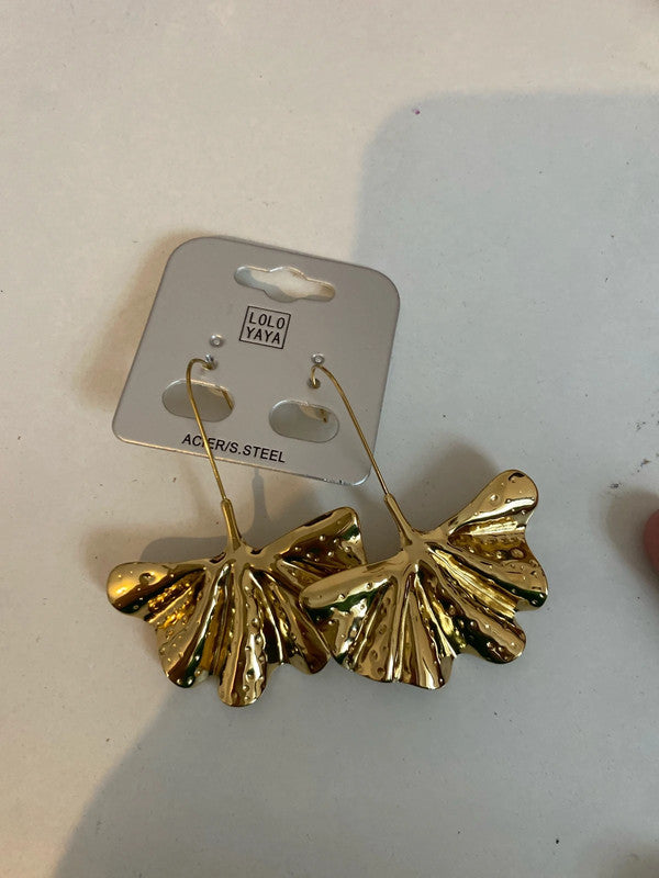 Boucles d’oreilles feuilles de gingko