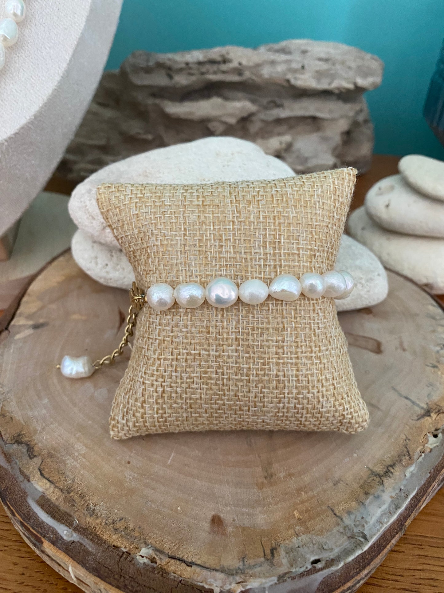 Bracelet perles d'eau douce
