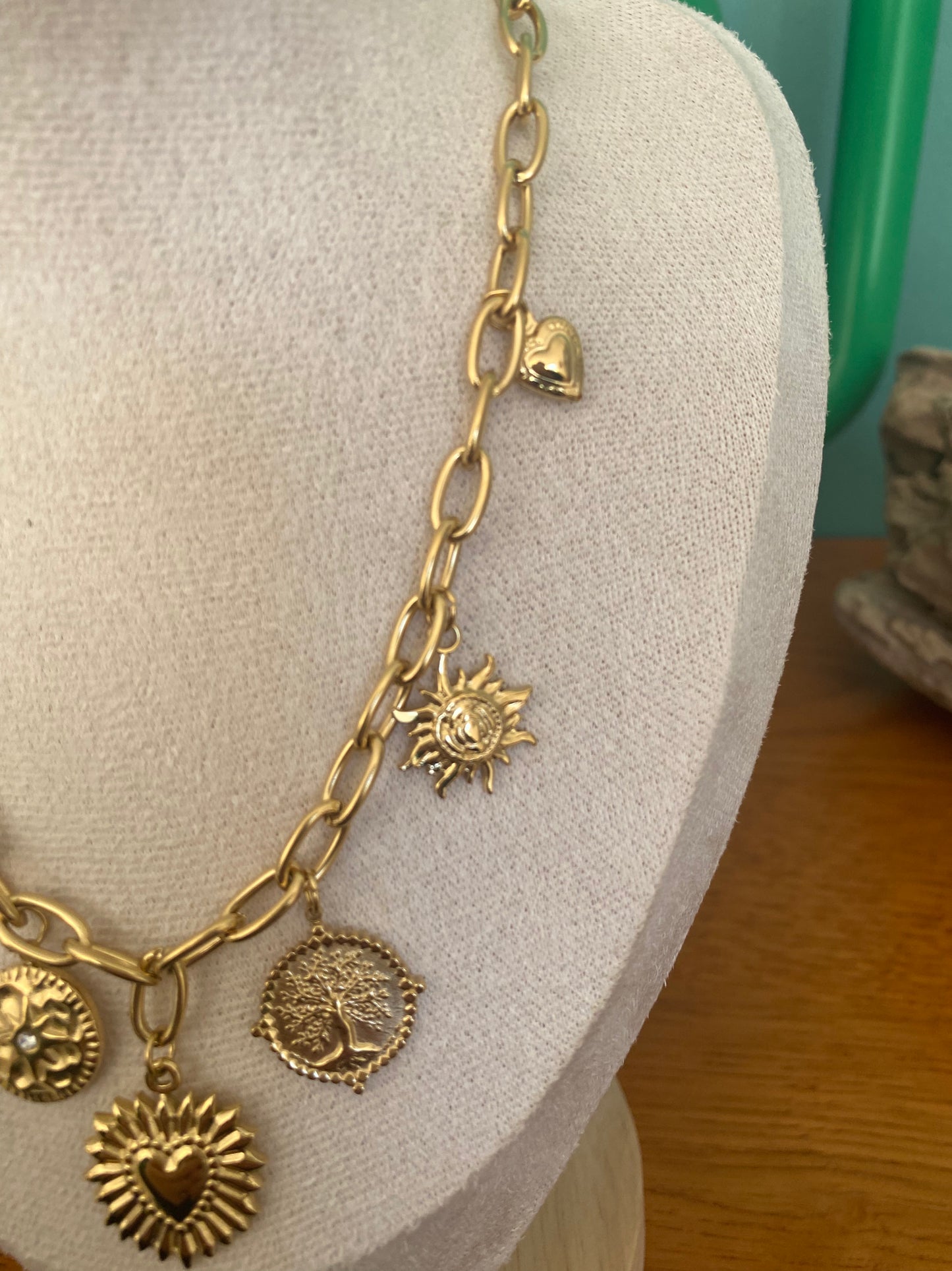Collier breloque Jade