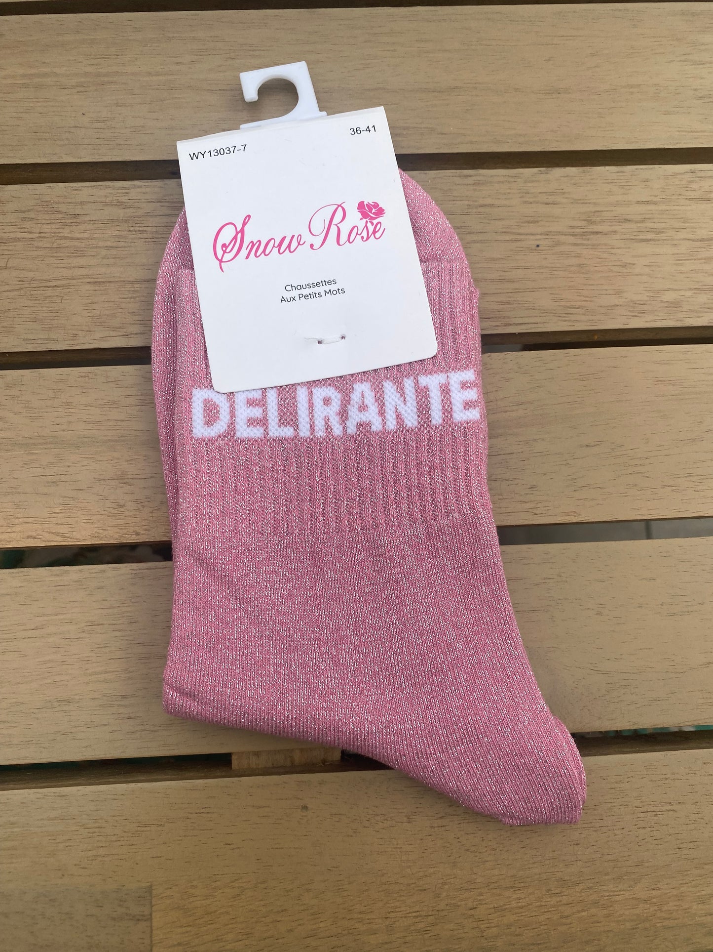 Chaussettes à paillettes délirantes