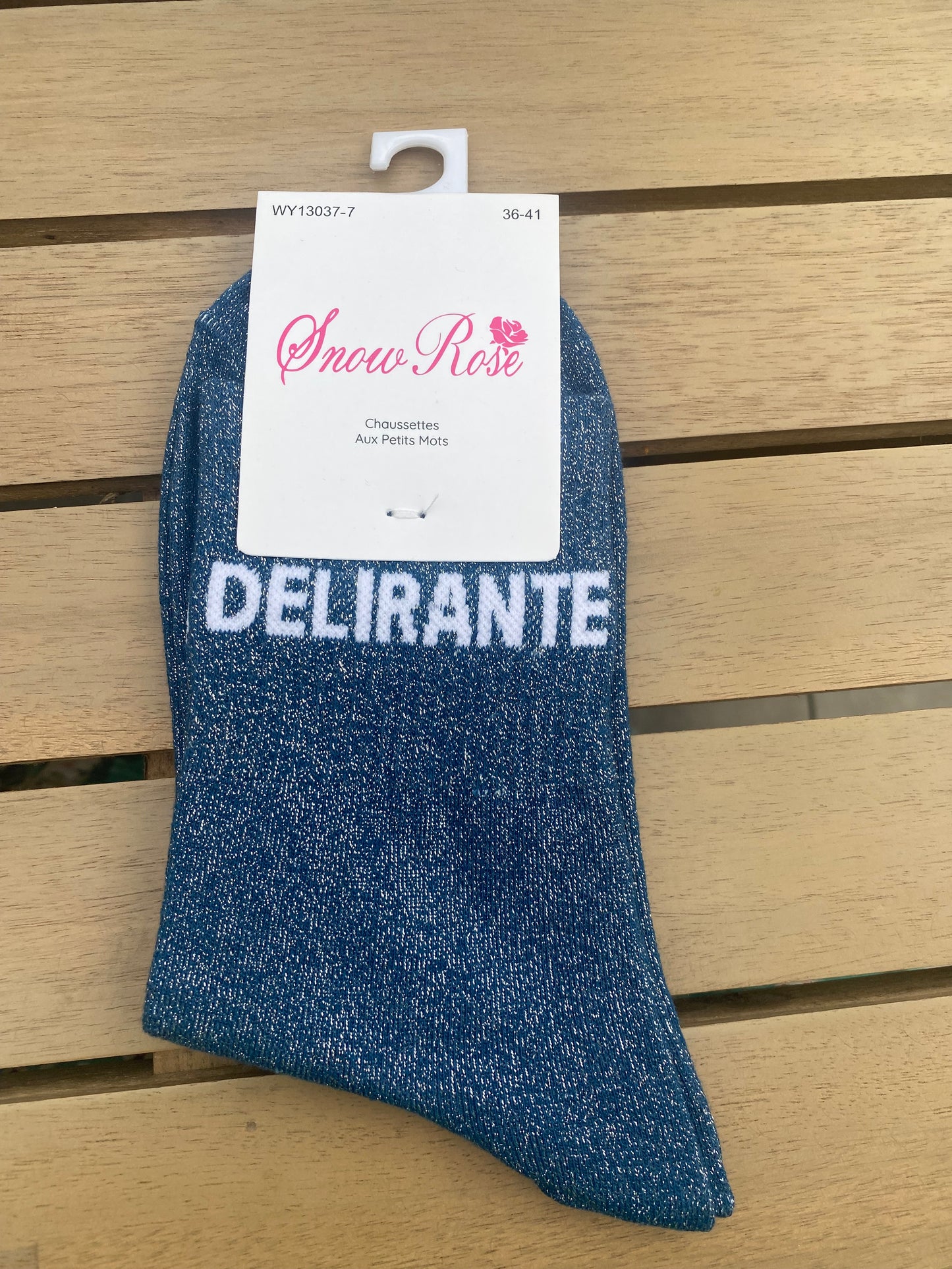 Chaussettes à paillettes délirantes