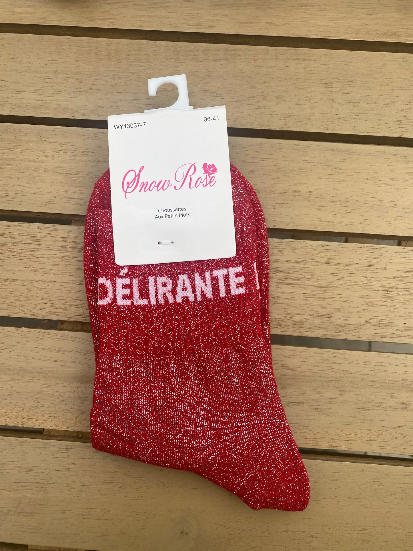 Chaussettes à paillettes délirantes
