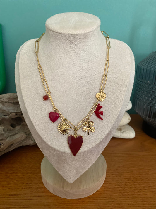 Collier coeur AMOUR