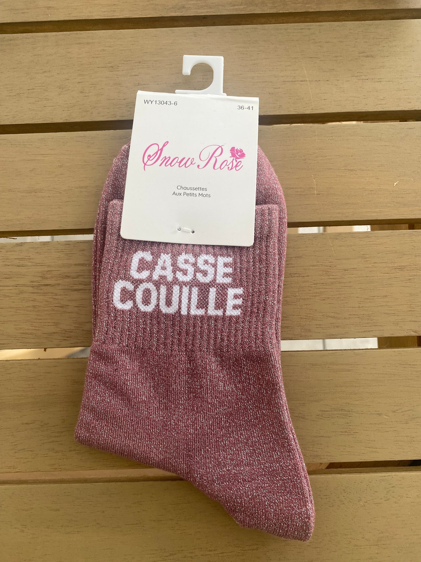 Chaussette à paillettes casse couille