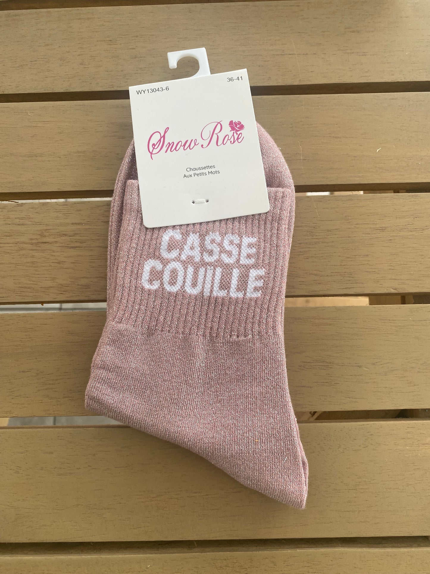 Chaussette à paillettes casse couille