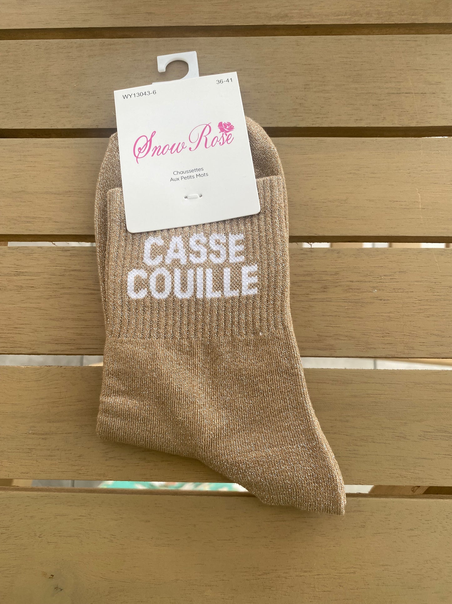 Chaussette à paillettes casse couille